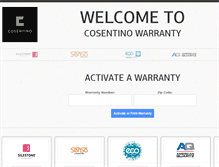 Tablet Screenshot of cosentinowarranty.com